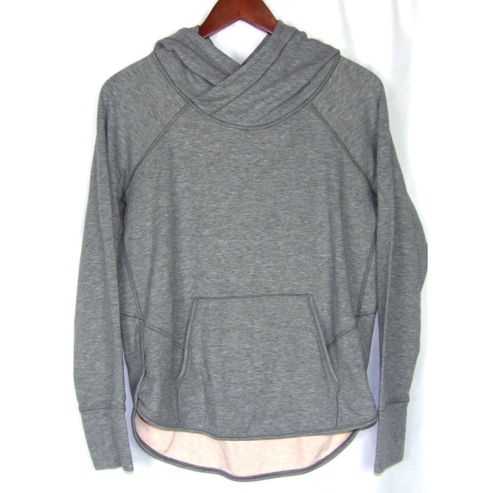 Lululemon Gray Soft Pull Over Casual Hoodie Sweatshirt Women's 8